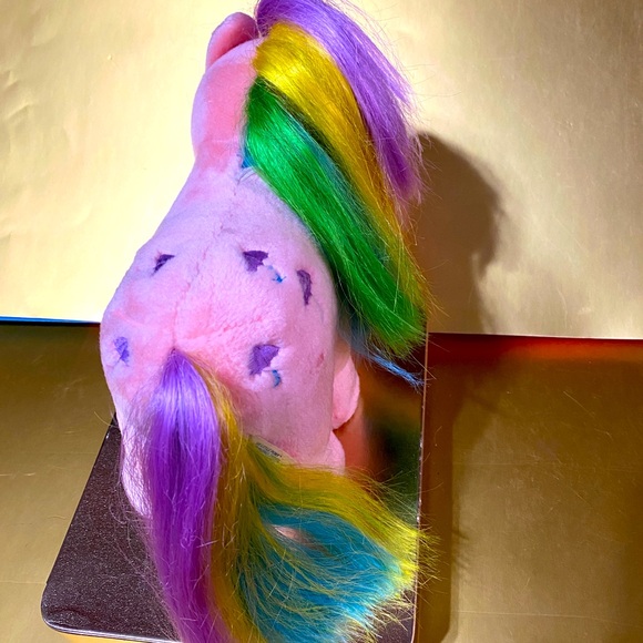 MY LITTLE PONY G1 VTG 1984 ORIGINAL HASBRO SOFTIES PARASOL RAINBOW PONY PLUSH - Picture 7 of 15